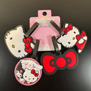 Hello Kitty Luggage Tags - 4 Large Tags - NWT